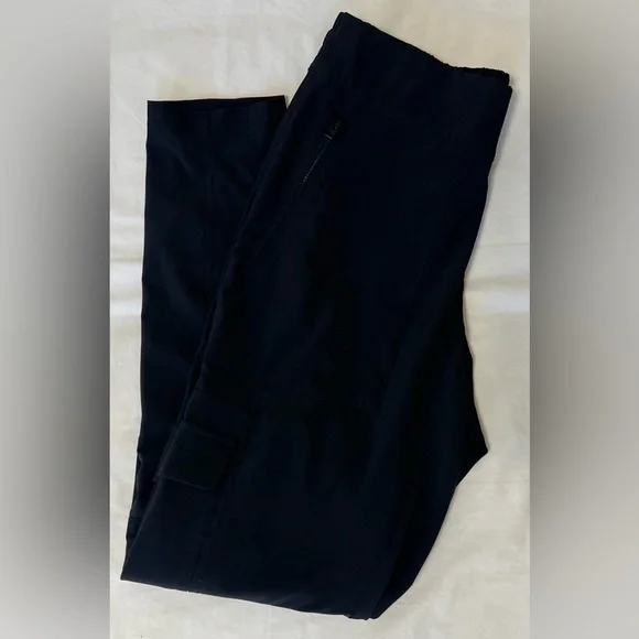 Athleta Black Cargo Jogger Pants Women’s Size 6 - Picture 5 of 7